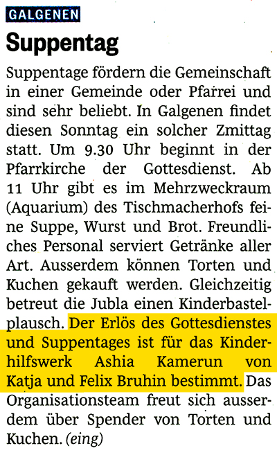 Bericht aus dem March Anzeiger / Höfner Volksblatt