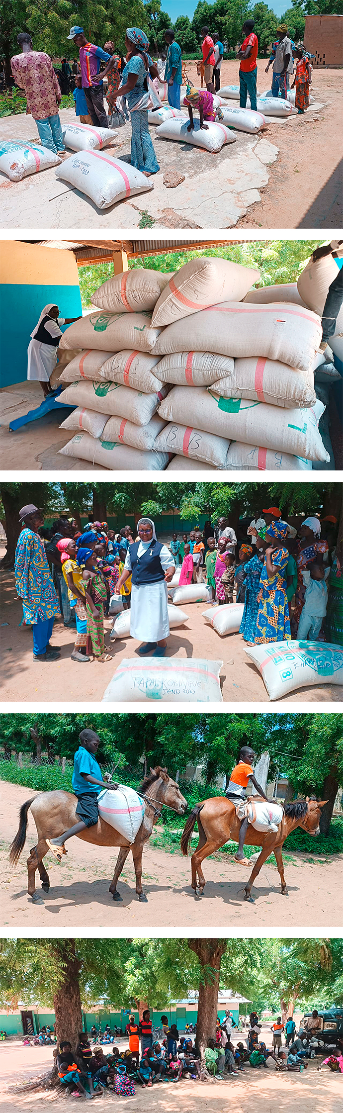 Hungersnot Nordkamerun Extrême-Nord Gobo Kamerun Afrika Hunger Hirse Lebensmittelknappheit Hungerkrise