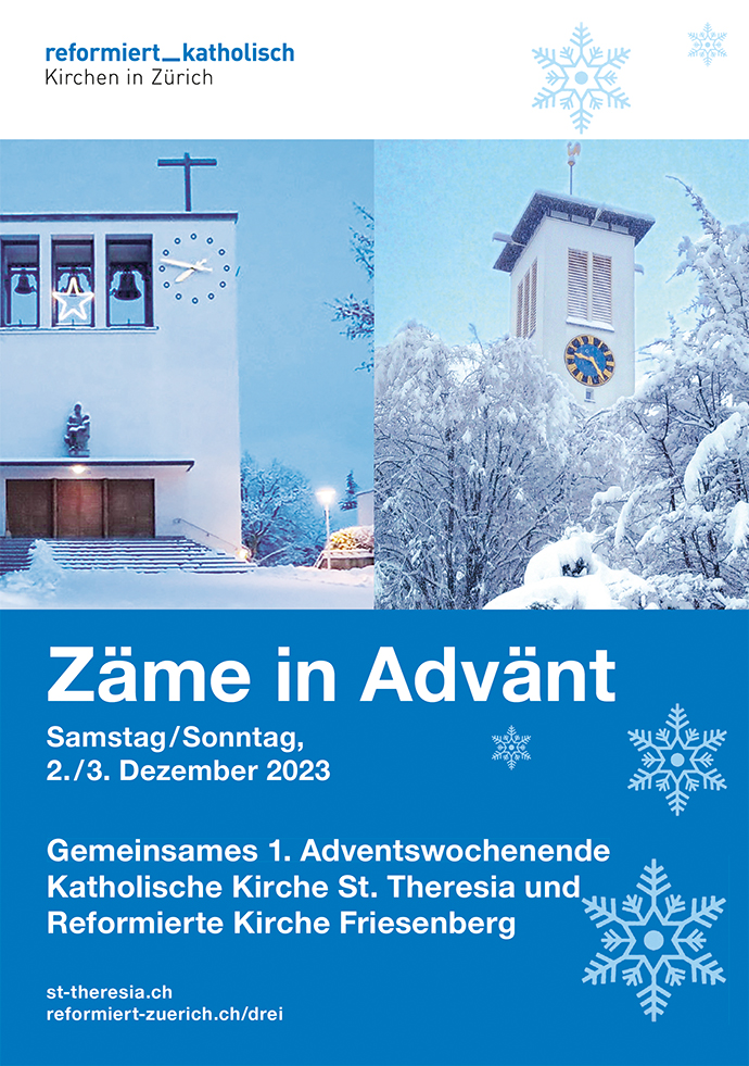 Zäme in Advänt Adventsverkauf Sankt Theresia Borrweg Zürich